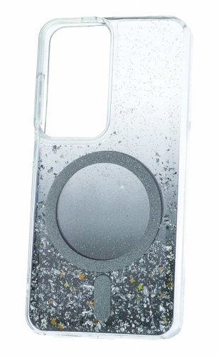 TopQ Tel Protect Moonlite Magsafe for Samsung S24 black clear - Phone Cover - Main image
