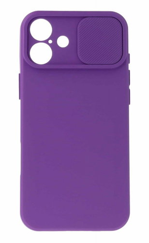 TopQ Camshield Soft for iPhone 16 purple - Phone Cover - Main image