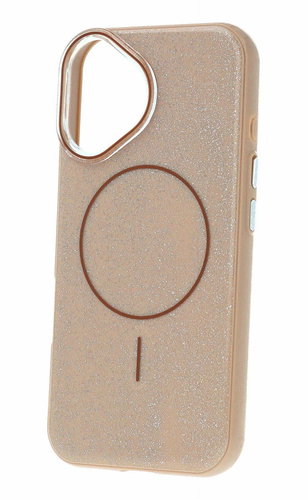 TopQ Magsafe Slim Shiny for iPhone 16 gold - Phone Cover - Main image
