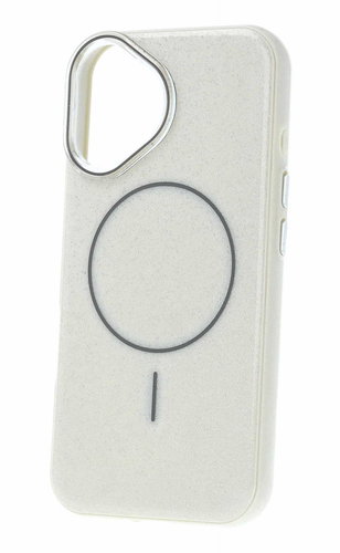 TopQ Magsafe Slim Shiny for iPhone 16 silver - Phone Cover - Main image