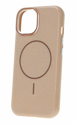 TopQ Magsafe Slim Shiny for iPhone 15 gold - Phone Cover - Main image