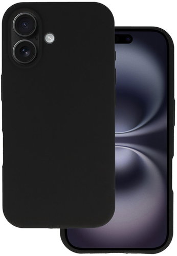 TopQ Silicone Lite for iPhone 16 black - Phone Cover - Main image