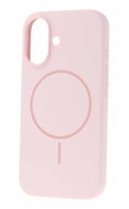 TopQ Magsafe Slim Silicone for iPhone 16 light pink - Phone Cover