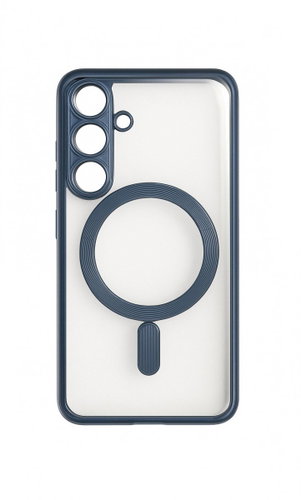 TopQ Metallic Magsafe for Samsung Galaxy S25 Blue - Phone Cover - Main image