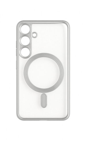 TopQ Metallic Magsafe for Samsung Galaxy S25 Silver - Phone Cover - Main image