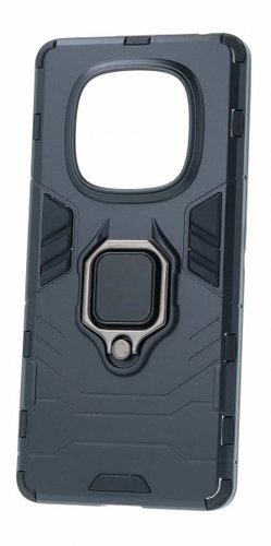 TopQ Ultra durable back cover for Xiaomi Redmi Note 14 Pro black with ring - Phone Cover - Main image