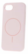TopQ Magsafe Slim Silicone for iPhone 16e light pink - Phone Cover