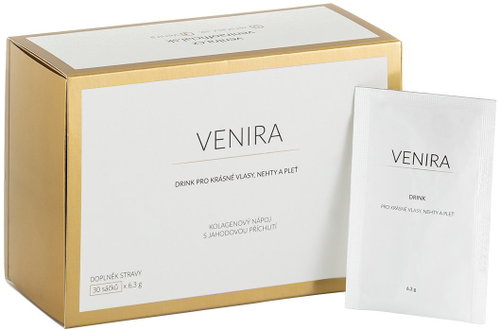 VENIRA Collagen Drink with Strawberry Flavour 30 x 6,3g - Colagen - Main image