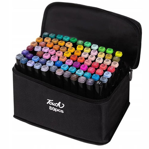 TopKing Set of double-sided markers, 80 pcs - Felt Tip Pens - Main image