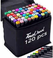 TopKing Set of double-sided markers, 120 pcs - Felt Tip Pens