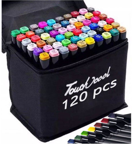 TopKing Set of double-sided markers, 120 pcs - Felt Tip Pens - Main image