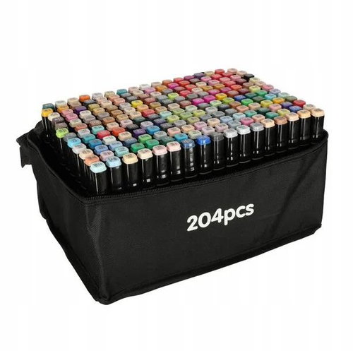 TopKing Set of double-sided markers, 204 pcs - Felt Tip Pens - Main image