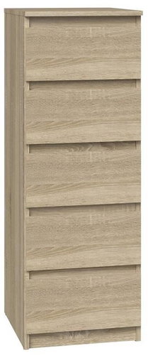 Topeshop Malwa W5 Sonoma - Chest of Drawers - Main image