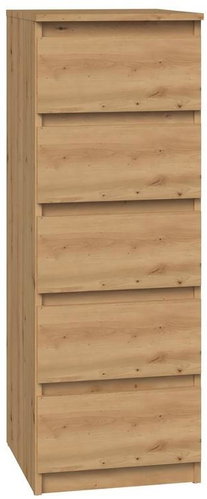 Topeshop BRW Malwa W5 Artisan - Chest of Drawers - Main image