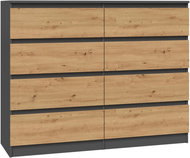Topeshop Malwa M8/120 Anthracite Artisan - Chest of Drawers
