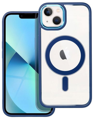 TopQ Cover Magnetic iPhone 13 hard with blue frame 130067 - Phone Cover - Main image