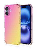 TopQ Cover iPhone 16 Shock rainbow pink-yellow 124873 - Phone Cover