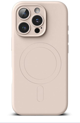 TopQ Cover iPhone 16 Pro with MagSafe light pink 130218 - Phone Cover - Main image