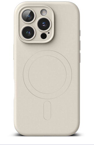 TopQ Cover iPhone 16 Pro with MagSafe beige 130217 - Phone Cover - Main image