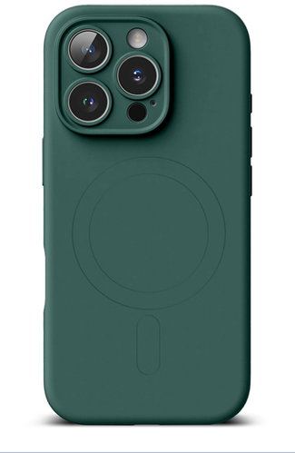 TopQ Cover iPhone 16 Pro with MagSafe dark green 130213 - Phone Cover - Main image