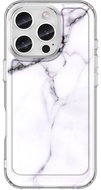 TopQ Cover iPhone 16 Pro Solid Marble White 129877 - Phone Cover