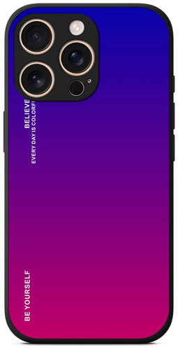 TopQ Cover LUXURY iPhone 16 Pro solid rainbow purple 124866 - Phone Cover - Main image