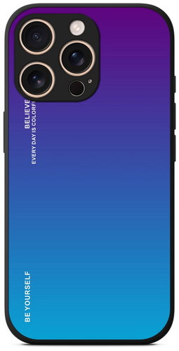 TopQ Kryt LUXURY iPhone 16 Pro pevný duhový purpurový 124862 - Kryt na mobil - Hlavní obrázek