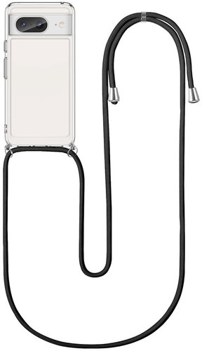 TopQ Cover Google Pixel 8 with black cord transparent 129895 - Phone Cover - Main image
