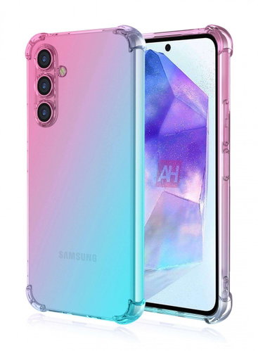 TopQ Cover Samsung A55 Shock rainbow mint-pink 126557 - Phone Cover - Main image