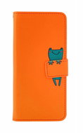 TopQ Pouzdro Xiaomi Redmi Note 13 Pro 5G knížkové oranžové s žabkou 131065 - Pouzdro na mobil