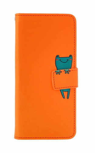 TopQ Xiaomi Redmi Note 13 Pro 5G book case orange with flip-flop 131065 - Phone Case - Main image