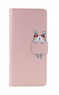 TopQ Case Xiaomi Redmi Note 13 Pro 5G book pink with rabbit 131063 - Phone Case
