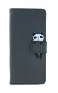 TopQ Xiaomi Redmi Note 13 Pro 5G book case black with panda 131062 - Phone Case