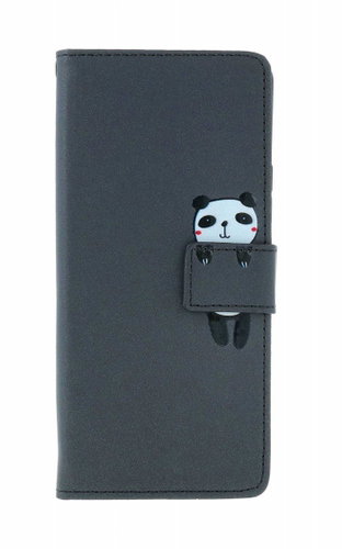 TopQ Xiaomi Redmi Note 13 Pro 5G book case black with panda 131062 - Phone Case - Main image