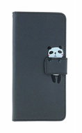 TopQ Xiaomi Redmi Note 13 book case black with panda 131048 - Phone Case