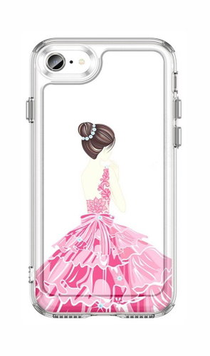 TopQ Cover Image iPhone SE 2020 Image hard Pink Princess 131207 - Phone Cover - Main image