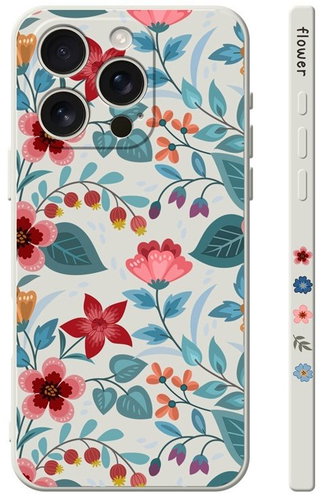 TopQ Cover Design iPhone 16 Pro Max Autumn Flowers 130798 - Phone Cover - Main image