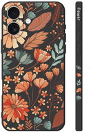 TopQ Cover Design iPhone 16 Moonflower Black 130730 - Phone Cover