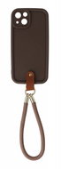 TopQ Cover Unique Wrist Strap iPhone 13 brown 126037 - Phone Cover