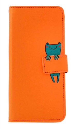 TopQ Xiaomi Redmi Note 13 Pro+ 5G book case orange with flip-flop 131069 - Phone Case - Main image