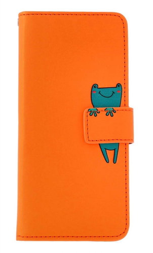 TopQ Case Xiaomi Redmi Note 13 Pro book orange with flip-flop 131056 - Phone Case - Main image