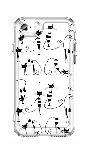 TopQ Cover Image iPhone SE 2020 Image hard Cats 1 131204 - Phone Cover - Main image