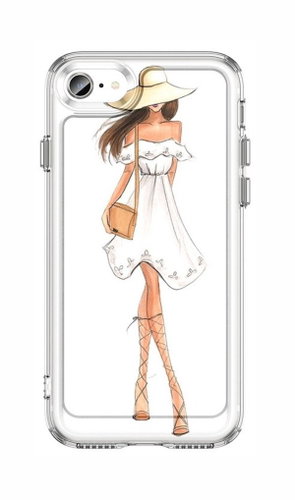 TopQ Cover Image iPhone SE 2020 Image hard Lady 5 131196 - Phone Cover - Main image