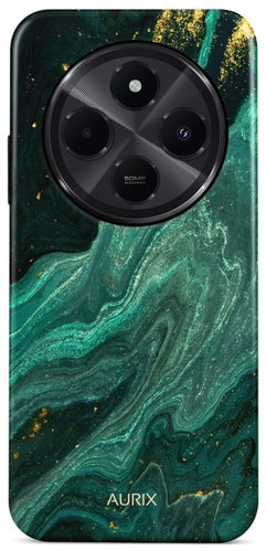 TopQ Cover AURIX Xiaomi Redmi 14C hard Green Lagoon 140117 - Phone Cover - Main image