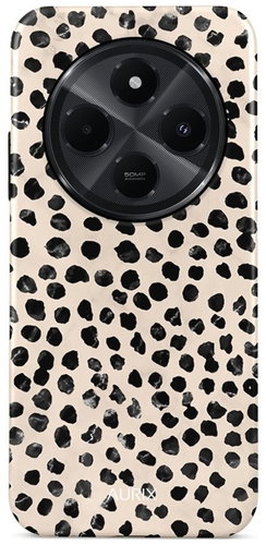 TopQ Cover AURIX Xiaomi Redmi 14C hard Minimalist Dots 132686 - Phone Cover - Main image