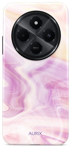 TopQ Cover AURIX Xiaomi Redmi 14C hard Pinky Wave 140119 - Phone Cover - Main image