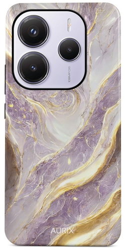 TopQ Cover AURIX Xiaomi Redmi Note 14 5G hard Amethyst 136501 - Phone Cover - Main image