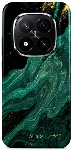 TopQ Cover AURIX Xiaomi Redmi Note 14 Pro+ 5G hard Green Lagoon 140185 - Phone Cover - Main image