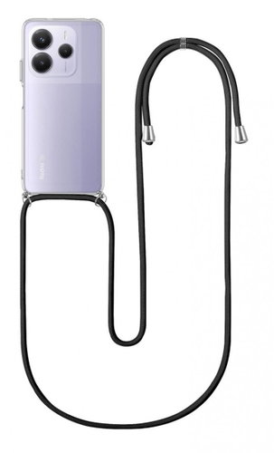 TopQ Cover Xiaomi Redmi Note 14 5G with black cord transparent 136676 - Phone Cover - Main image
