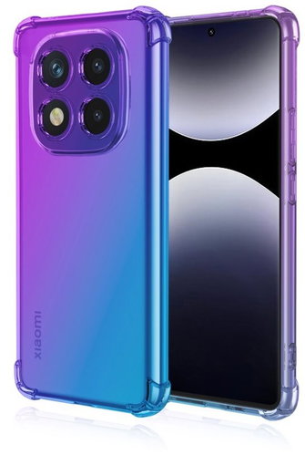 TopQ Cover Xiaomi Redmi Note 14 Pro Shock rainbow purple-blue 136693 - Phone Cover - Main image